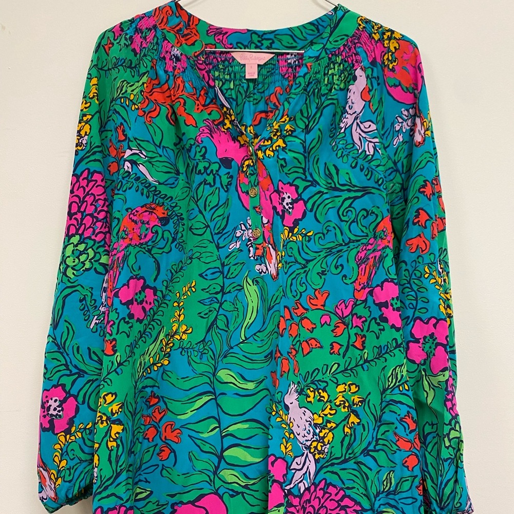 Lilly Pulitzer Elsa silk top